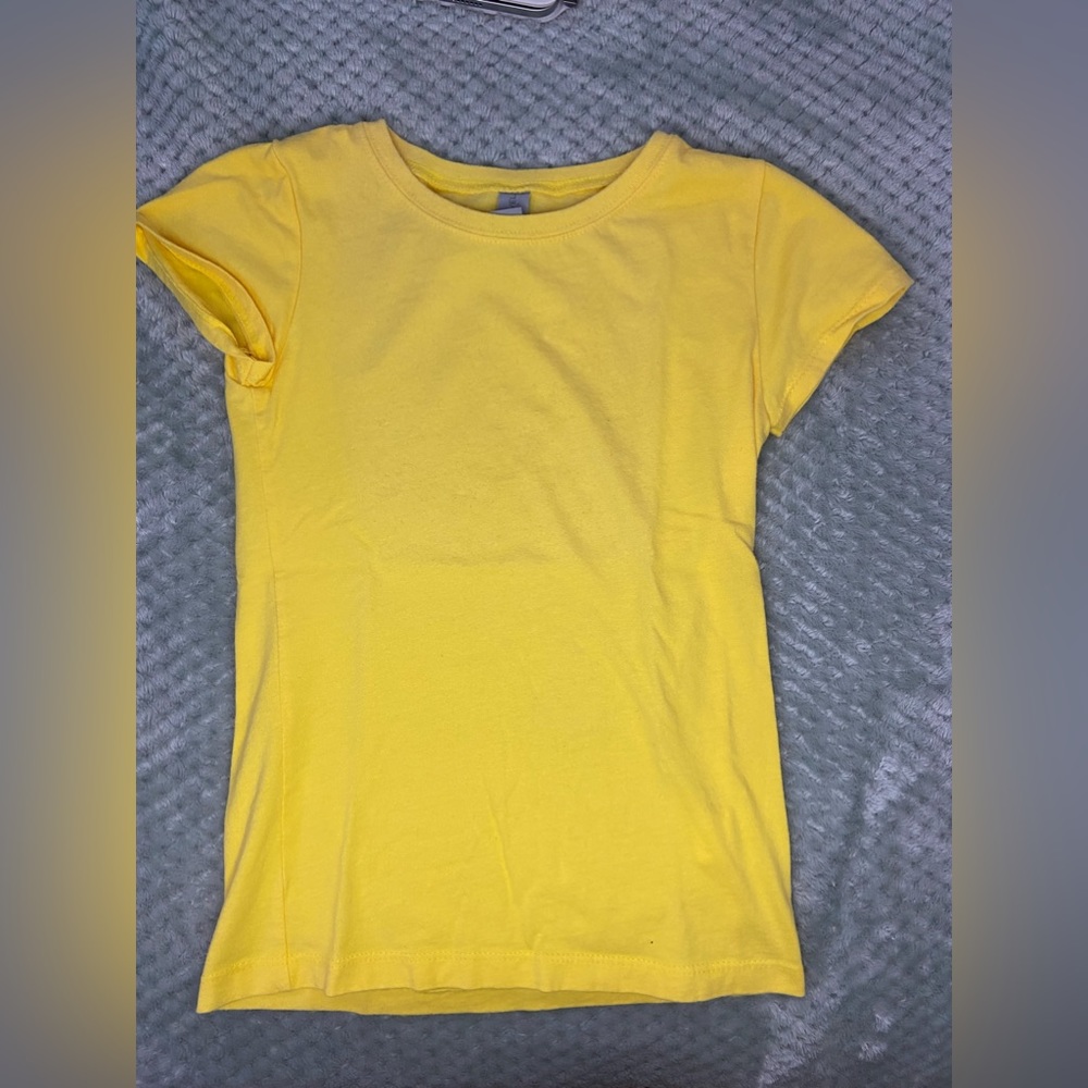 Next Level Apparel Yellow Shirt Kids Small 6/6X